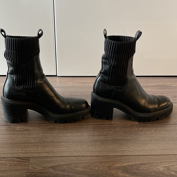 Zara Lug Heel Boots - Picture 3 of 6